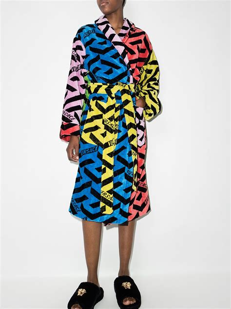 robe inspiration versace|Versace colorful robe.